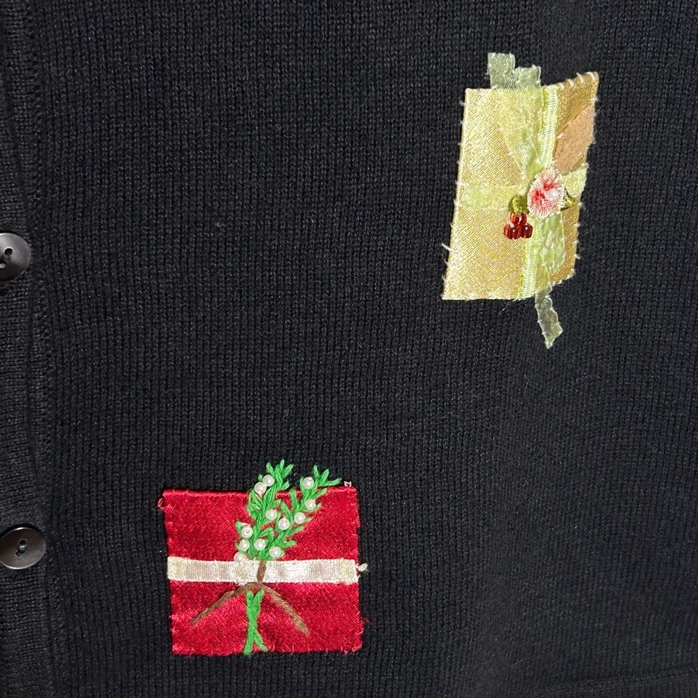 Vintage Cambridge Dry Goods Christmas Button Up Grandmacore Sweater Size Small - Picture 5 of 7